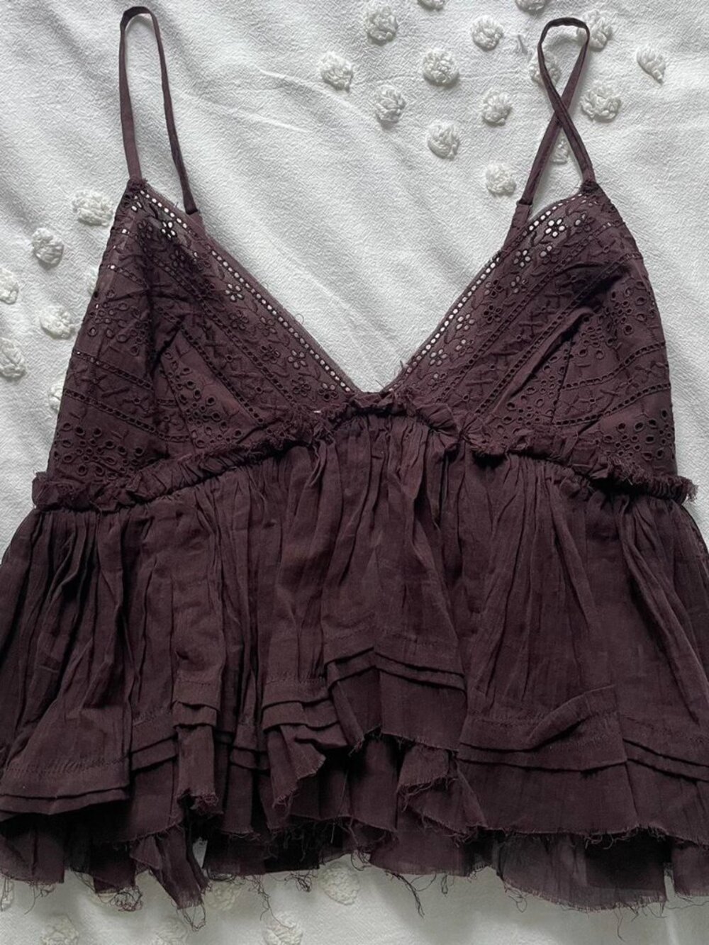 Aeropostale Women's Brown Crop-top